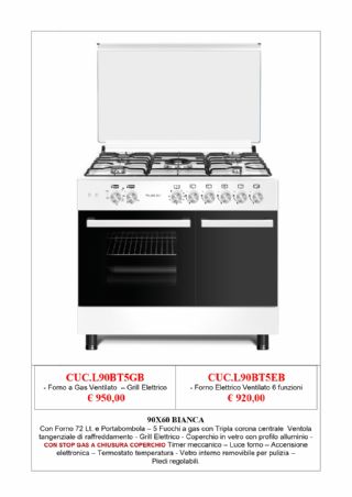 CUCINA LAREL L90BT5GB / L60BT5EB P.BOMBOLA